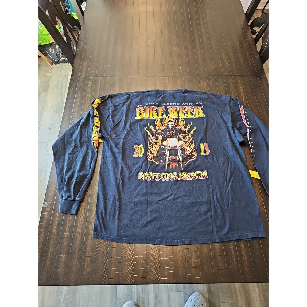 Fruit of the Loom Men Daytona Beach Shirt Bike Week 2013 Florida Biker Wear 2xl - Picture 9 of 11